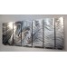 Silver Abstract Corporate Metal Wall Art Decor - Hypnotic Sands XL by Jon Allen   271572152851